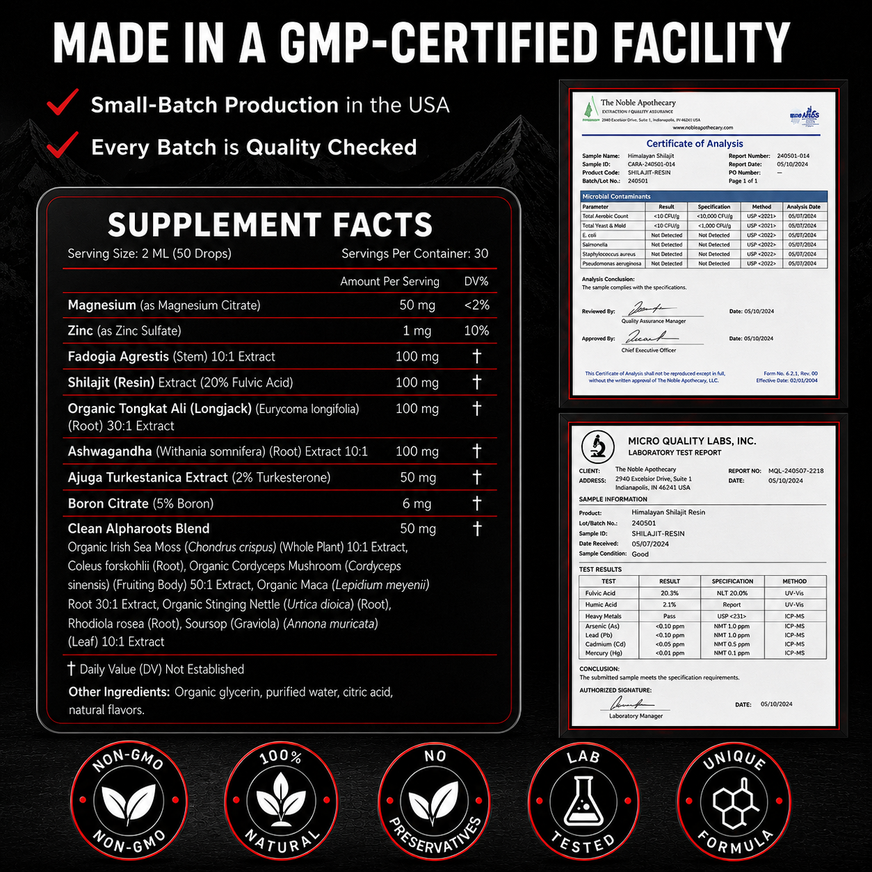 Performance & Vitality Drops